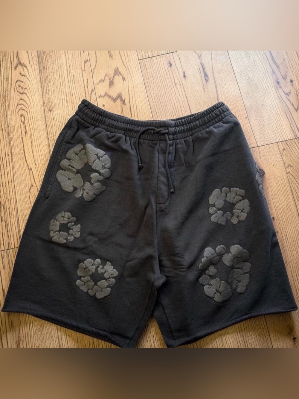 Denim Tears Black Monochrome Shorts